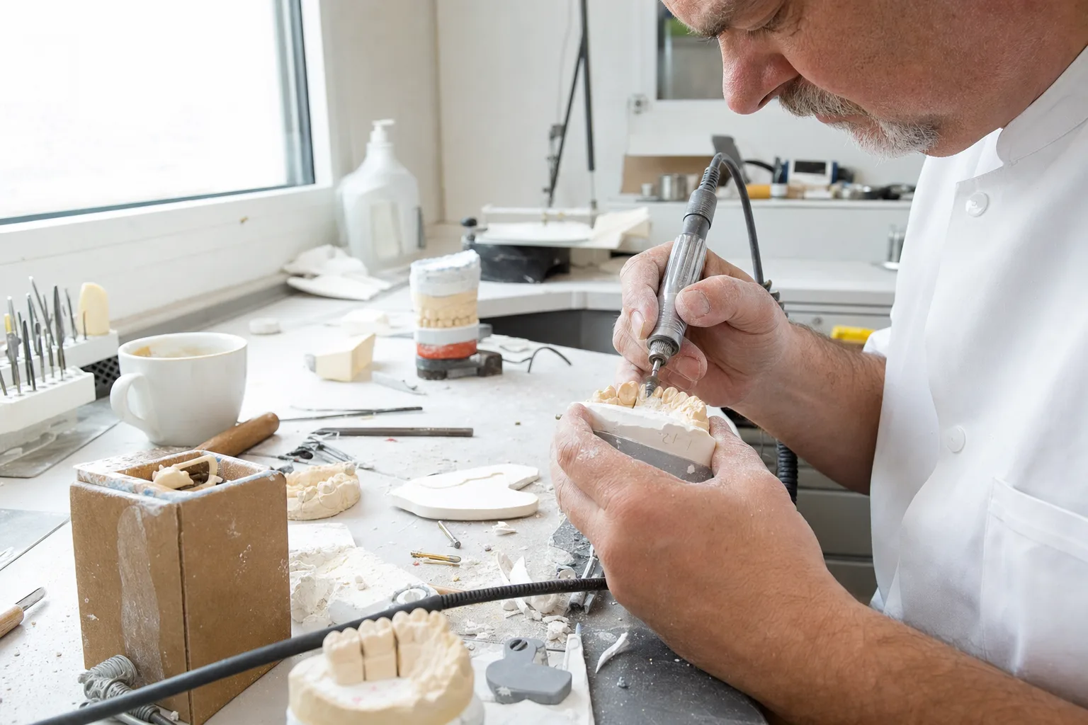 Zahntechnik bei der Arbeit